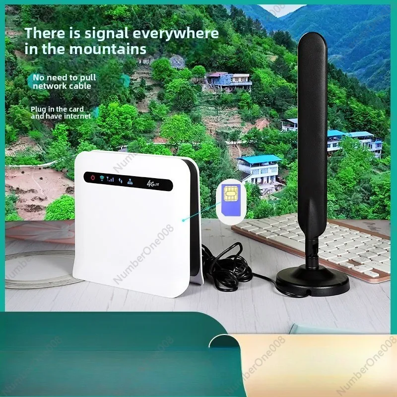4G 5G Wireless CPE Router WiFi6 Modem with SIM Card Slot Portable Mobile Hotspot for Outdoor Home Broadband Sharing - 2