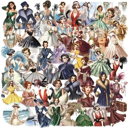 Pop Style Girl Retro Stickers - Transparent Sexy Pretty Girls Decals (SLP184)