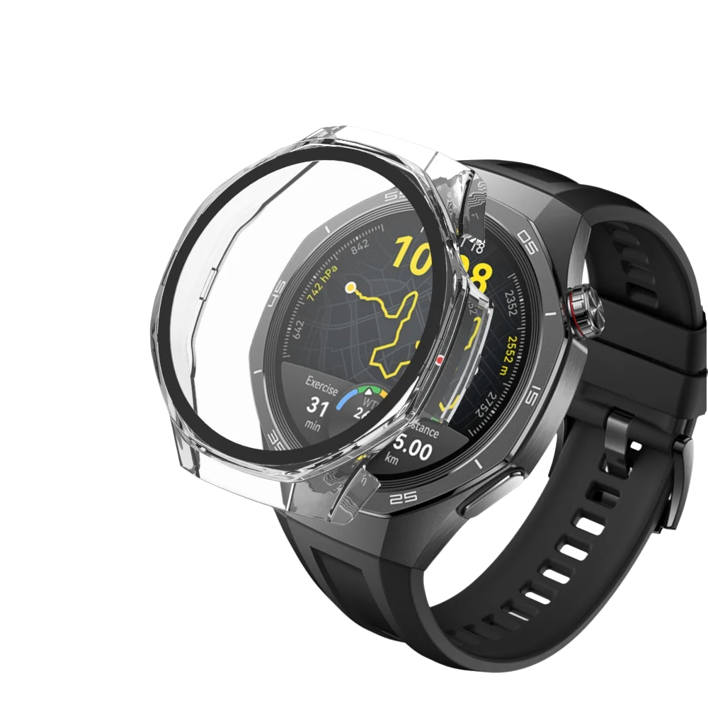 Watch Screen Protector Case Watch Accessories Apple Watch Screen Protector Case Watch Protective Case Screen Protector Case Compatible For Huawei Watch GT5 Pro Scratched Resistant Protective Case For Huawei GT5 Pro Accessories