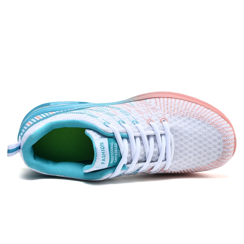 Women Sneakers Sports Tennis Shoes Cushion Running Shoes Lace Up Breathable Leisure Outdoor Sneakers Chaussures pour femmes 42