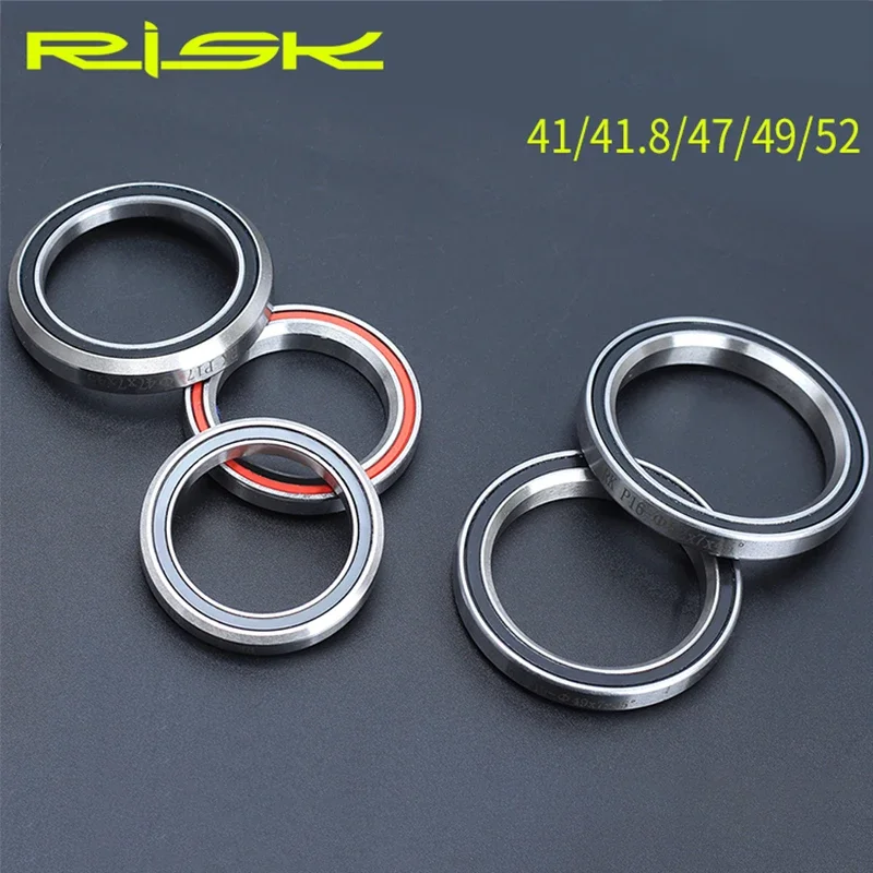 

RISK Bike Headset Bearings 41/41.8/47/49/51/52mm MTB Road Bicycle Headset Bearing Repair Steel Parts Bike Accessories