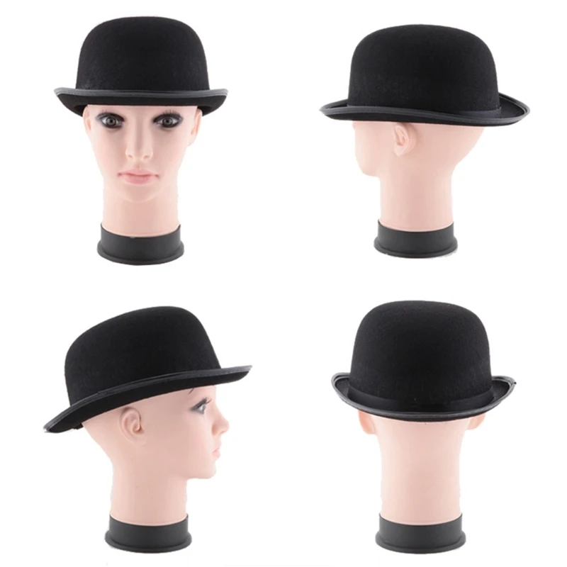 Bombin Hat Bowler Hat Derby Bowler Top Jazz Stage Carnival Costume Theater Costume Magician Top Fashion Hat