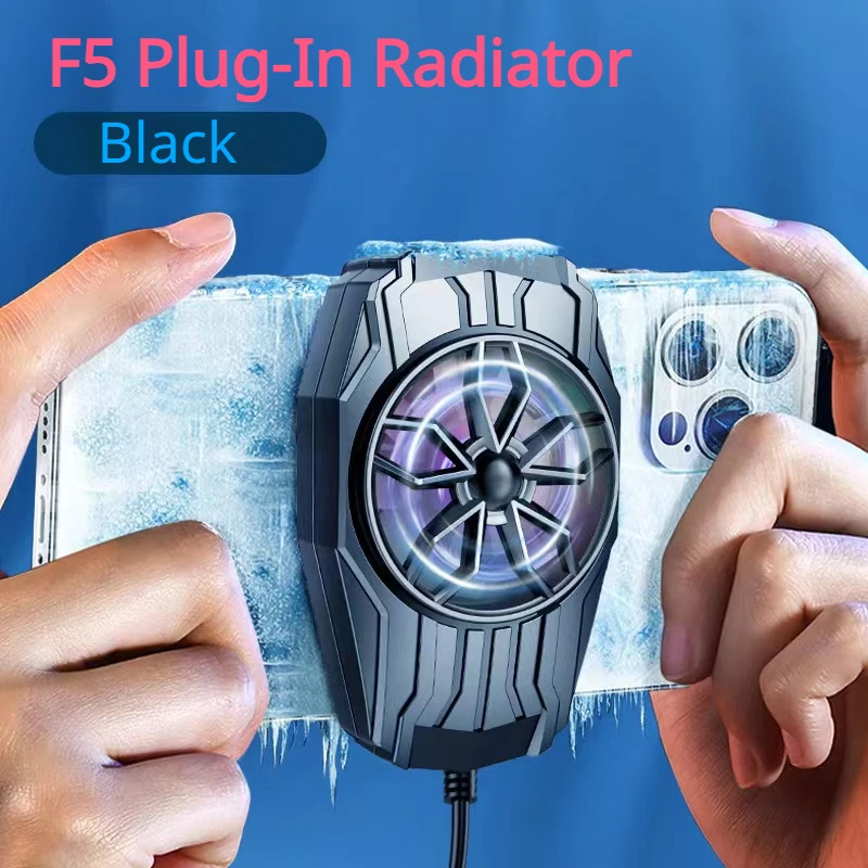 Rechargeable Mobile Phone Cooling Fan Radiator - Universal Game Cooler Heat Sink Phone Accessory