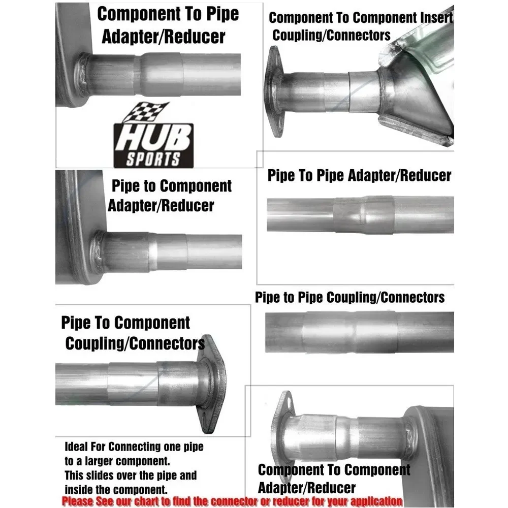Universal ID 2.5 Inch To ID 3 Inch Exhaust Adapter Clamp Reducer Connector Pipe - Foto 10