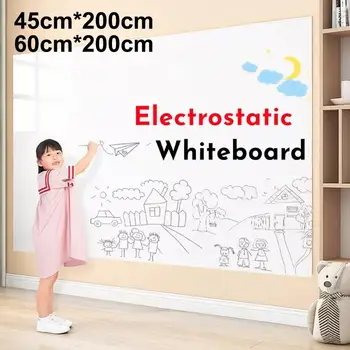 Adesivo Lavagna Magnetica 45x60CM Elettrostatico Riutilizzabile Facile da Installare per Pareti Casa Ufficio Bambini Arte