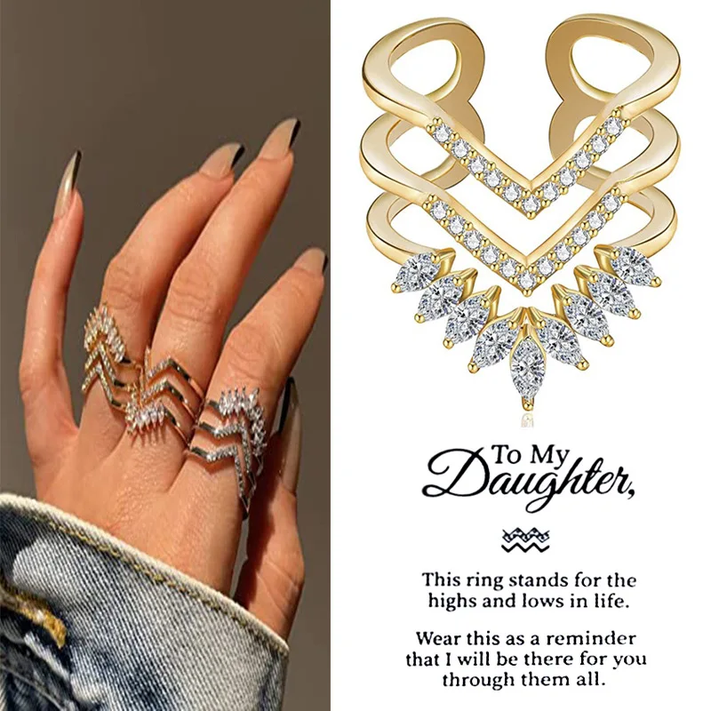 Tanio Dainty v-shape pierścionki dla kobiet