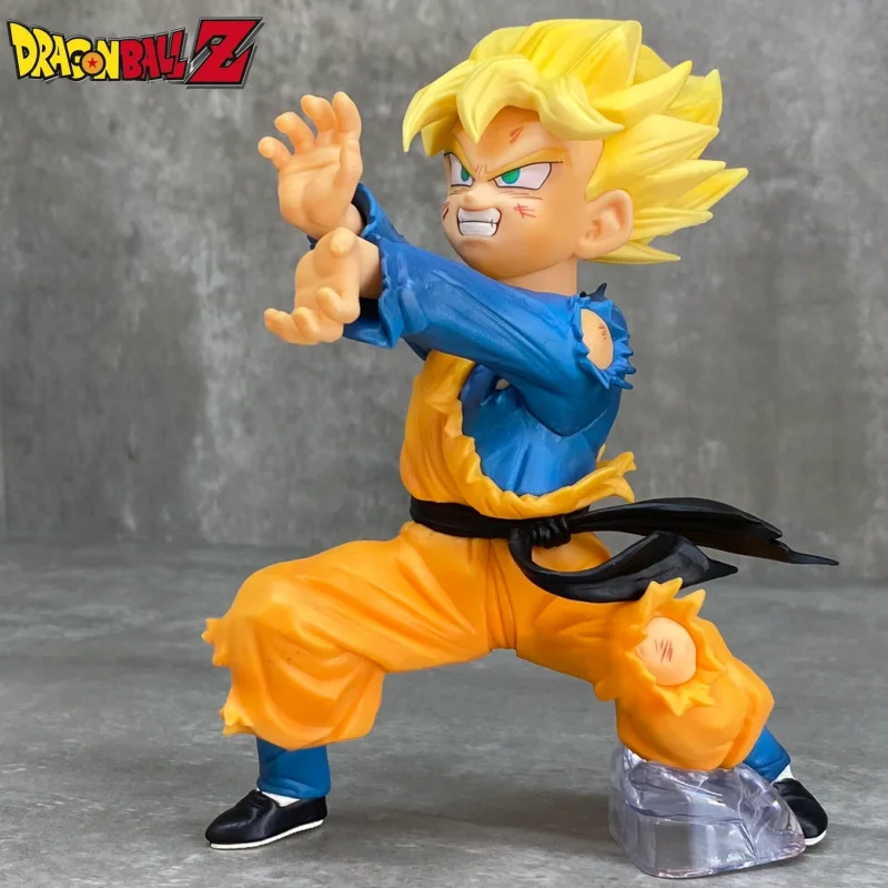 13Cm Dragon Ball Anime Figure Gk Son Goten Trunks Gotenks Manga Statue Pvc Action Figurine Modello Da Collezione Giocattoli Regalo