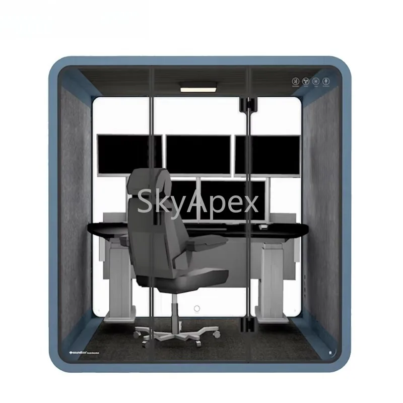 Modern Portable Sound Proof Two Seat Office Private Meeting Pod Booth ...