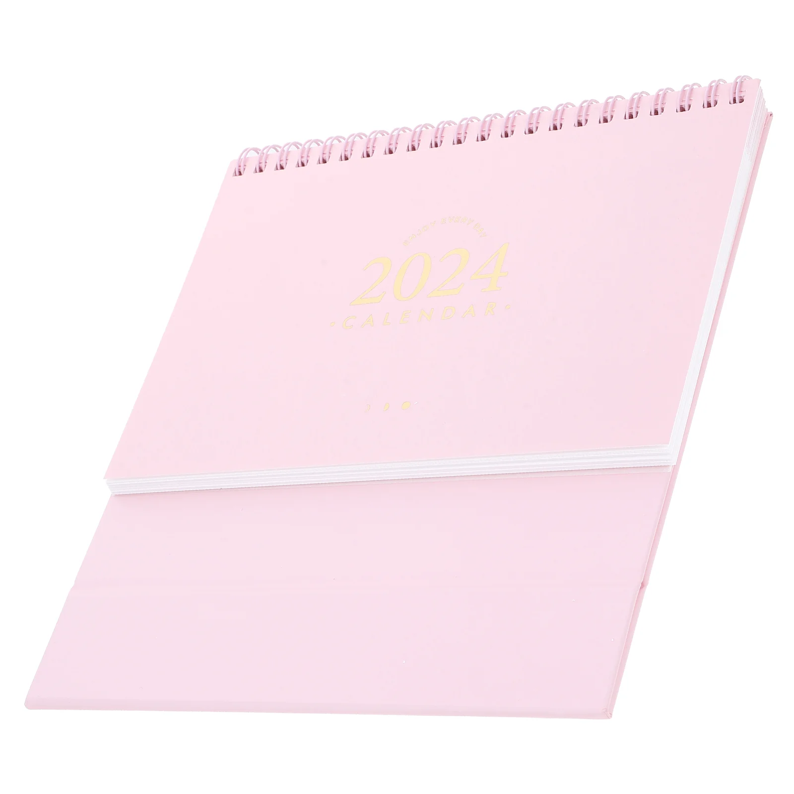 

2024 Desk Calendar Sep Dec Standing Calendar Months Agenda Planner Coil Binding Large Ruled Blocks Home Office Pink