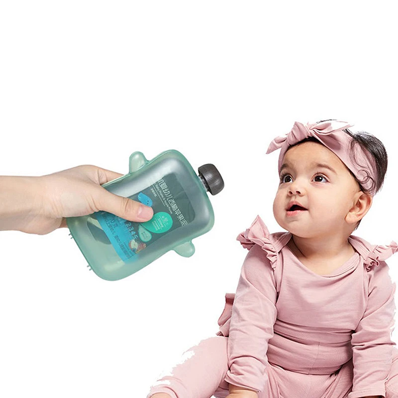 Self-Feeding Baby Food Pouch Holder No Squeeze No Spill Mess Reusable Container For Baby Led Weaning baby food storage containers food pouch