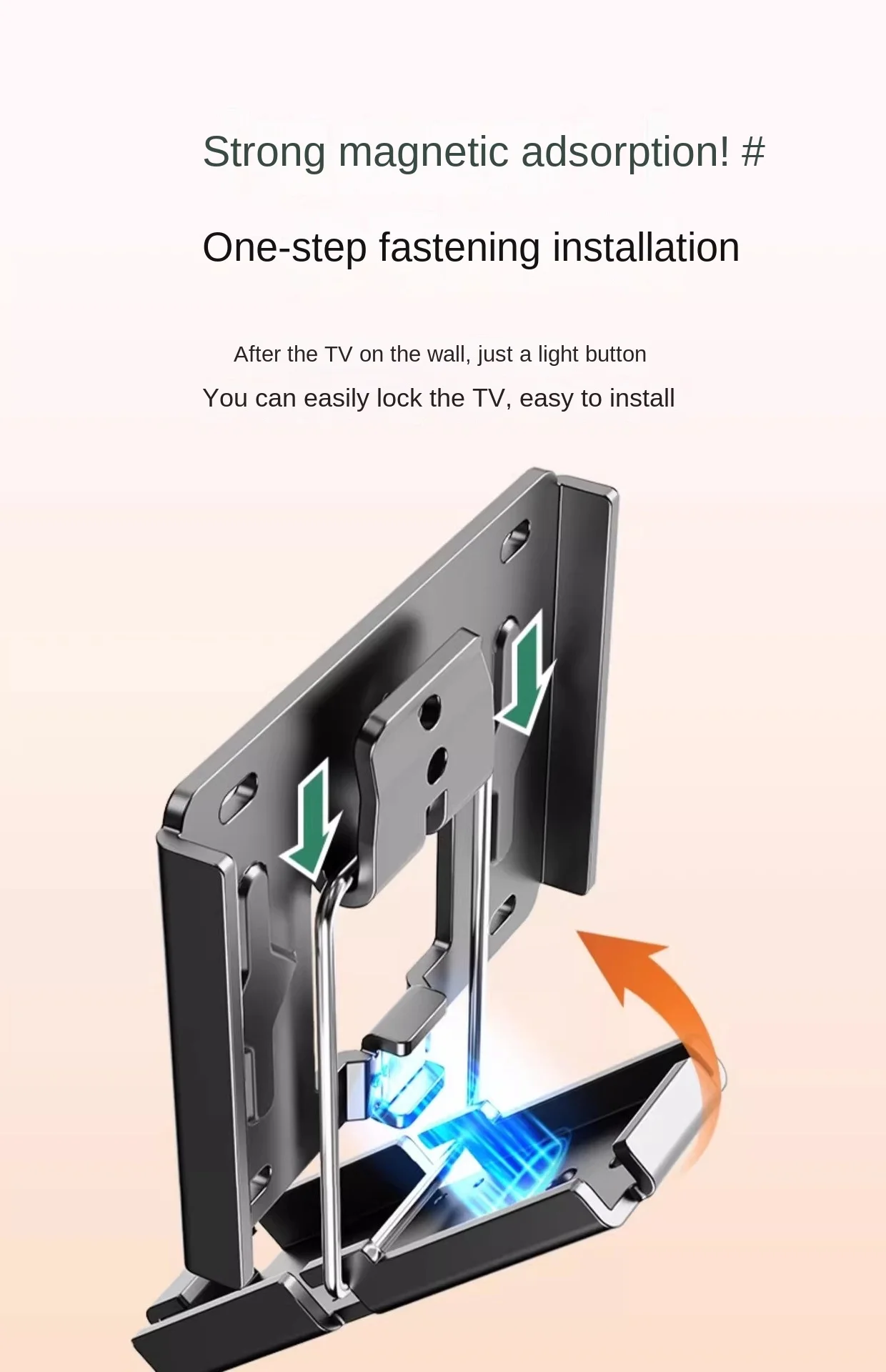 Ultra thin art wallpaper TV Stand For 40-100inch LCD TV Wall Mount Bracket Large