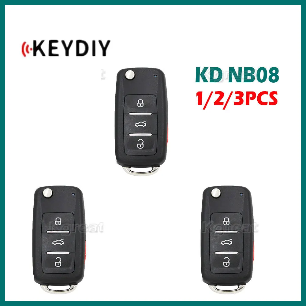 

1/2/3pcs KEYDIY NB08 NB Series Universal KD Remote Control KD900/KD-X2/URG200/Mini Programmer Tools for VW Style Car Remote Key