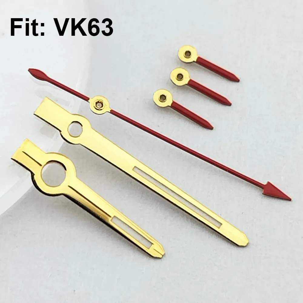 13.5mm C3 Luminous Hands Watch Accessories Pointer for VK-63 Movement
