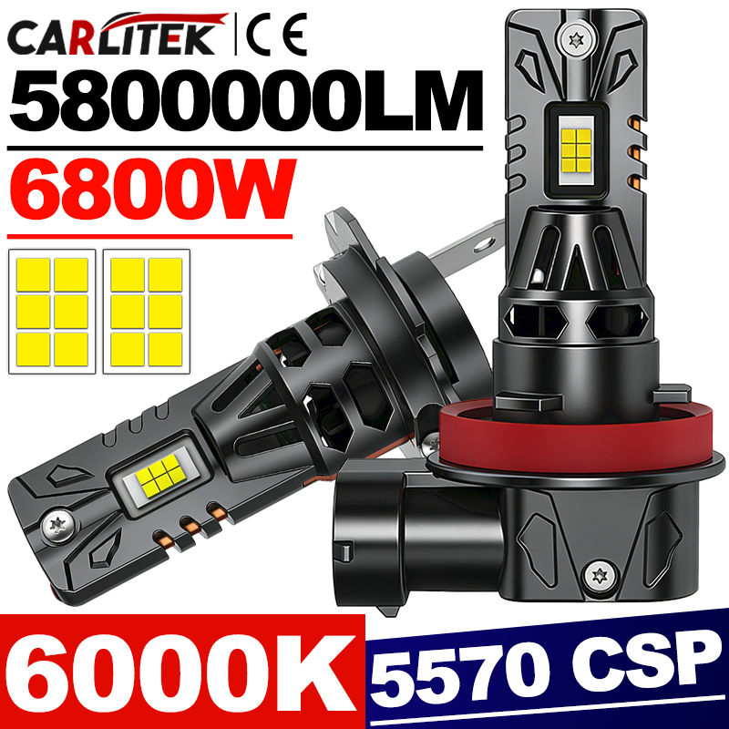 30000LM H7 LED Headlight Kit Mini Bulb 120W 3570 CSP for Car Headlamp Auto Fog Lamps Canbus H7 Led Turbo Automobile 6000K 12V