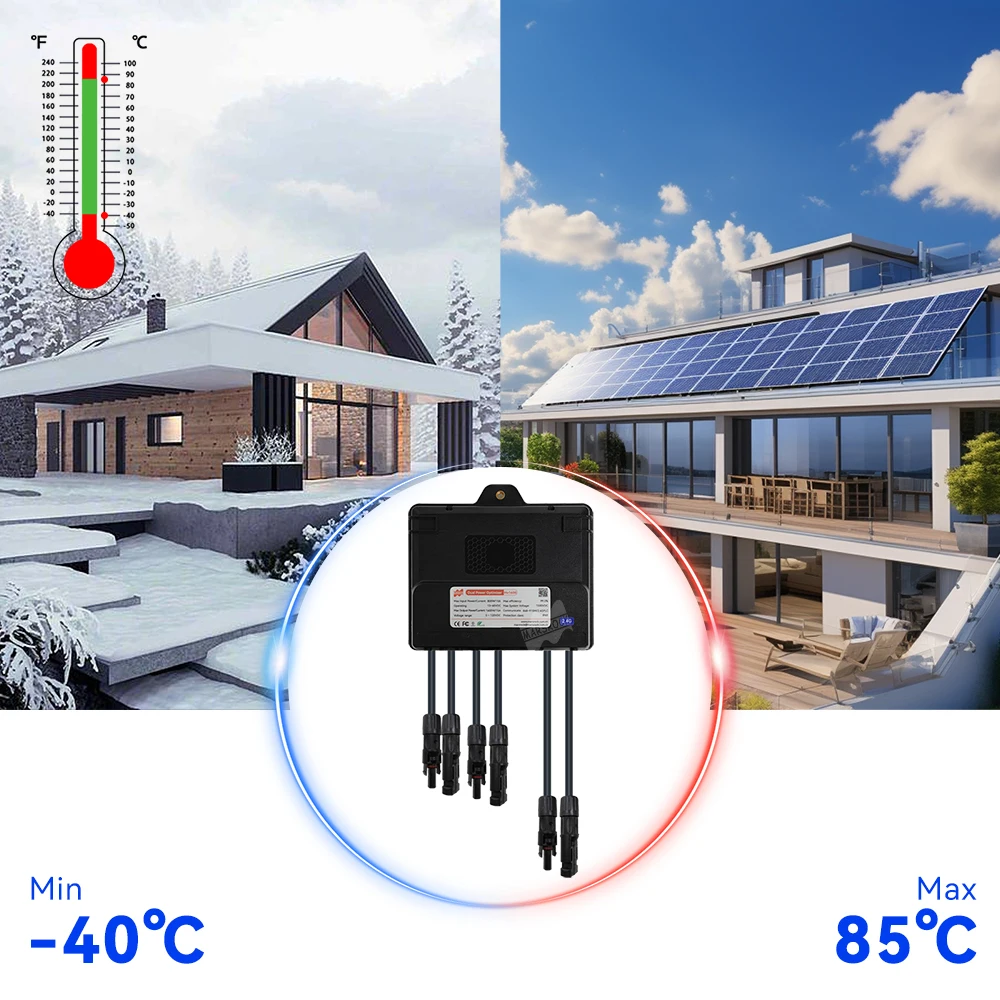 1600W 60VDC Solar Power Optimizer Real-Time Module Level MPPT Accurately Optimize System Increase Efficiency Overall Safety