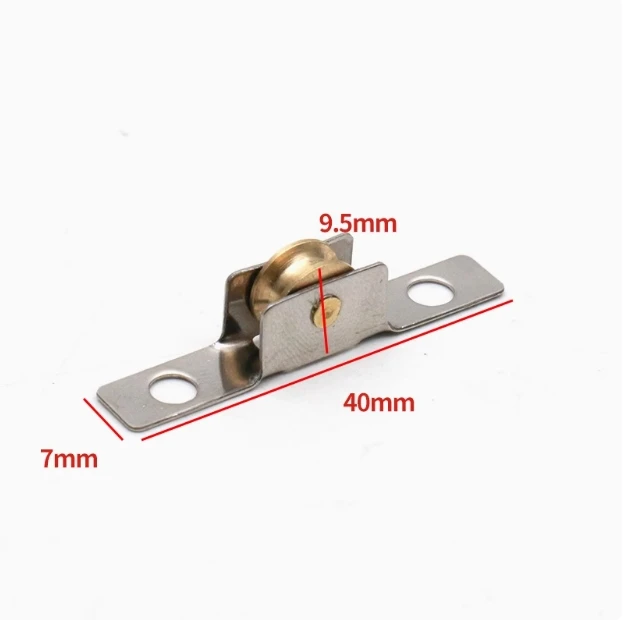 4Pcs Stainless Steel Shutter Pulley Roller Sliding Door Roller Runner Wheel Track Pulley for Furniture Door