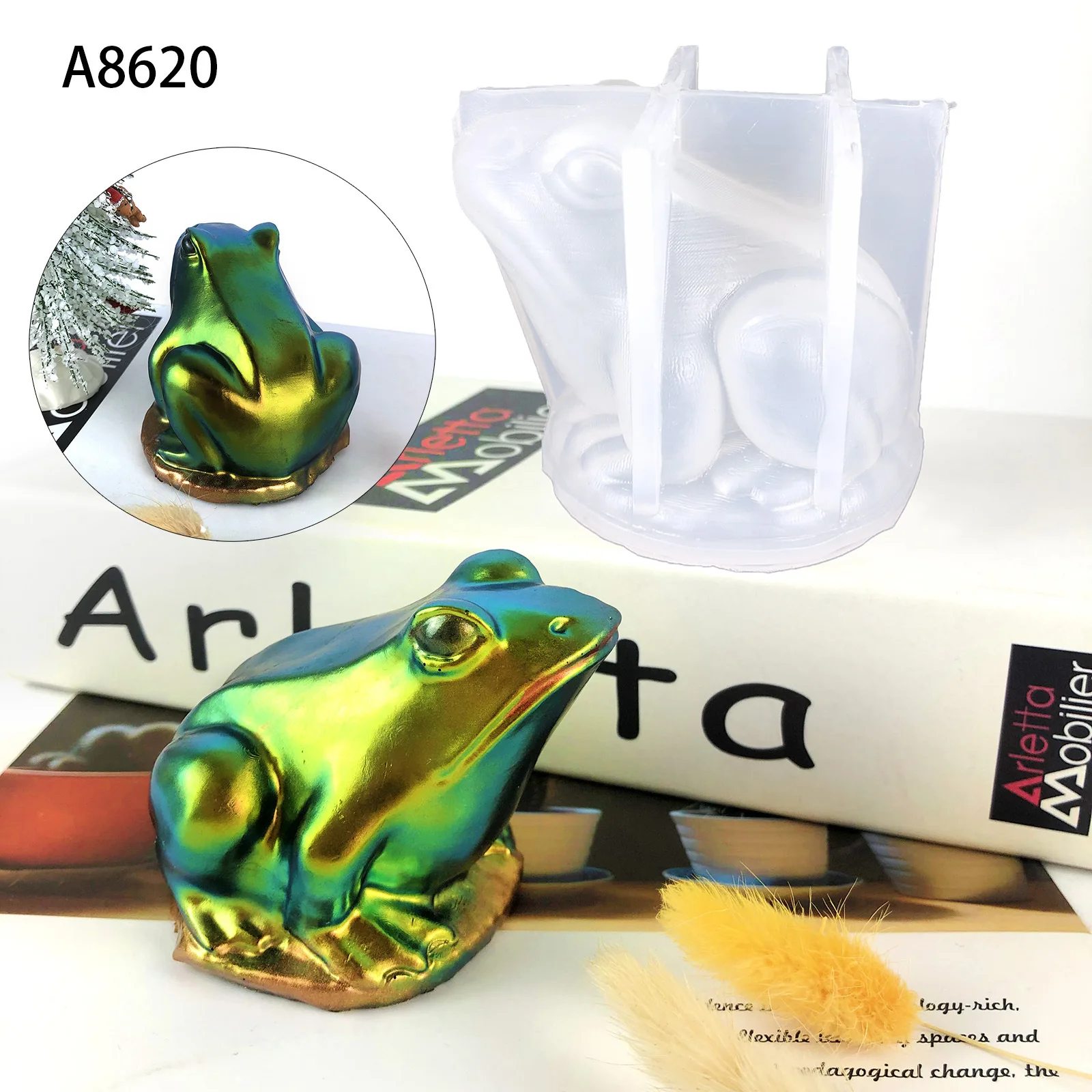 Moule En Silicone 3D En Forme De Statue De Bouddha Pour Savon, Sculpture, Cire De Soja