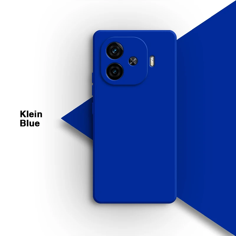 Vibrant Candy Color Soft Silicone Phone Case - Durable Liquid Silicone Back Cover