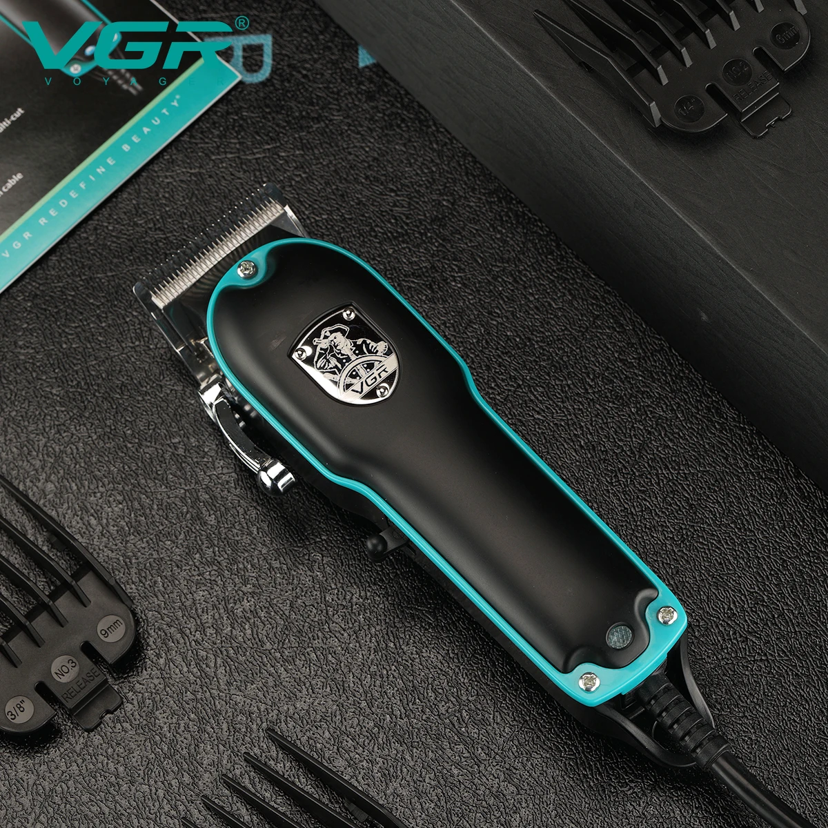 VGR Hair Cutting Machine Professional Hair Clipper Electric Hair Clipper Wired Haircut Machine Barber Home Trimmer for Men V-123