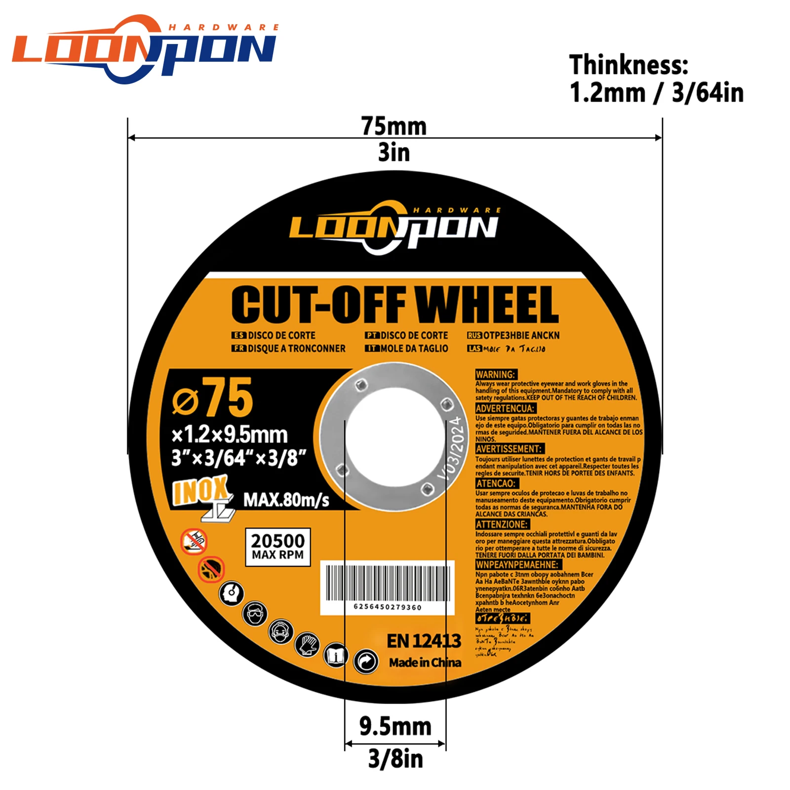 Cutting Disc Cutting Blade 75mm Cut Off Wheel Metal Resin Fiber for Angle Grinder Rotary Tool 5-50Pcs