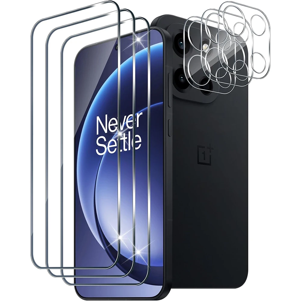 Ultra-Durable 2.5D 9H Tempered Glass Screen and Camera Lens Protector Film