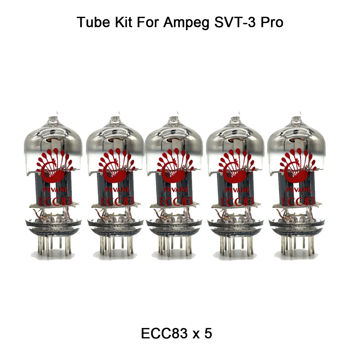 

Valve Tube Kit For Ampeg SVT-3 Pro Preamp PSVANE 4PCS ECC83 1PC ECC81 Power Tube Amplifier Vacuum Electronic Tube Guitar AMP