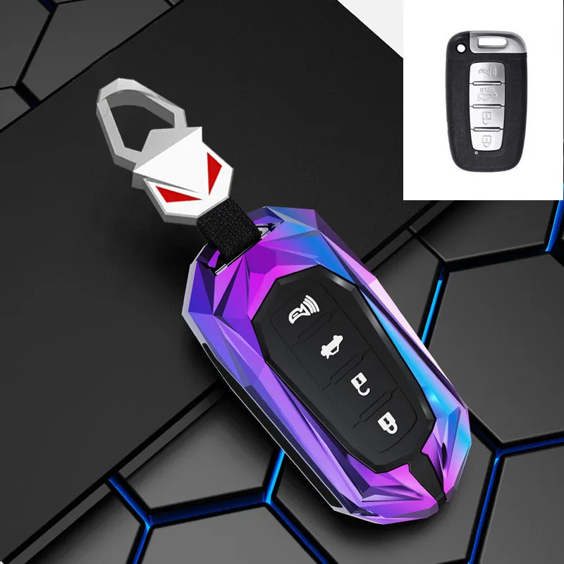 Premium Silicone Smart Key Case Cover - 3/4 Button Protection for Hyundai and Kia Vehicles