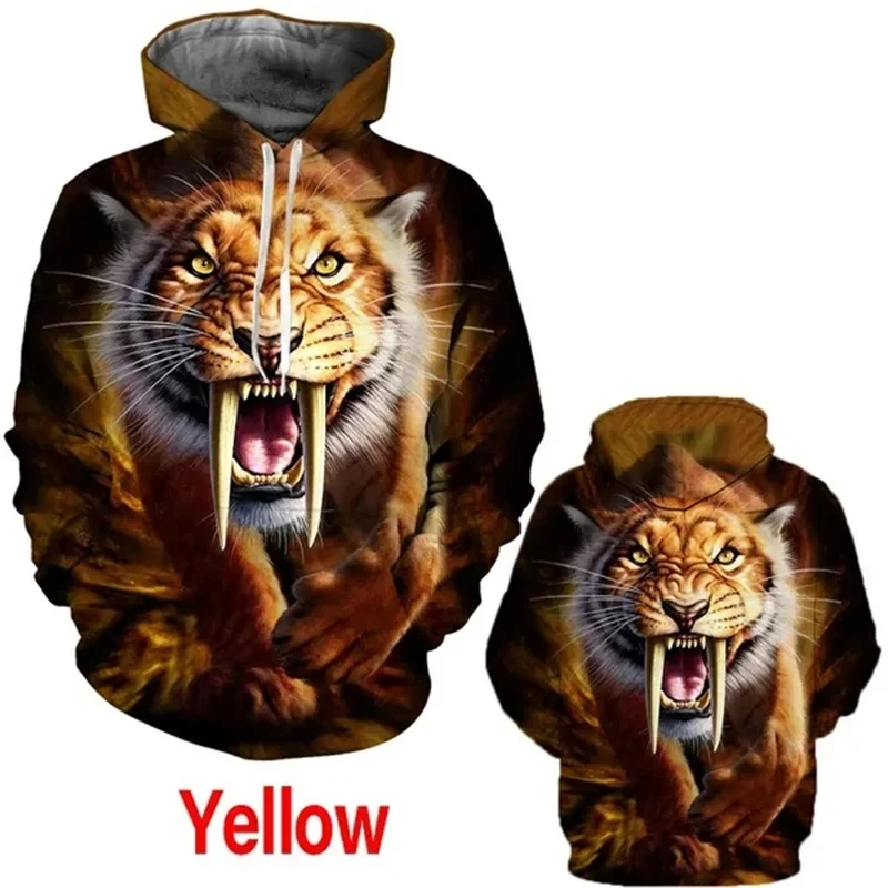 

Cool North Chinese Tiger Graphic Hoodie Men Clothing 3D Amur Tiger Printing Hoodies Women Harajuku Fashion Pullovers Hooded