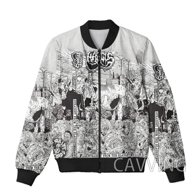 CAVVING 3D Printed  HAGGUS ROCK   Zipper Bomber Jackets Men Overcoat Mens Coat Zip Up Jackets for Women/Men 5