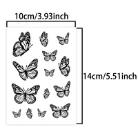 Butterfly, 1Pc Waterproof Temporary Tattoo Stickers, Long-lasting Waterproof for One to Two Weeks, Fake Tattoo for Man and Women 2