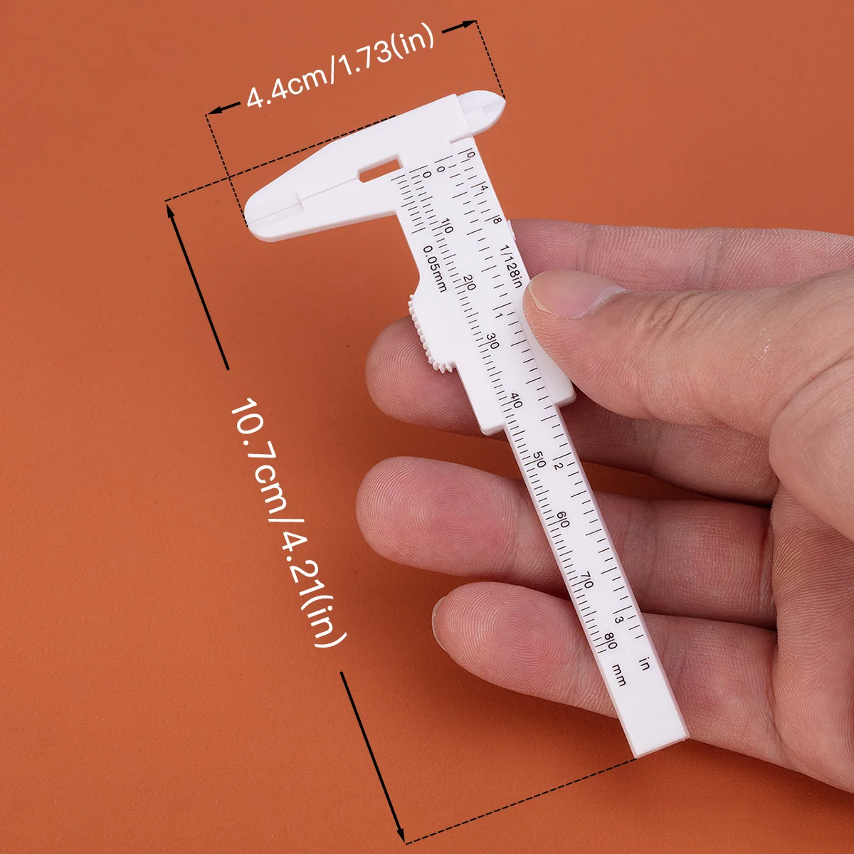 Ear Piercing Tool Piercing Tool 1/6pcs Piercing Jewellery Measuring Tool Acrylic Calipers Body Jewelry Gauge ID OD Length Measuring Tool Ear Plugs Tunnels Etc.