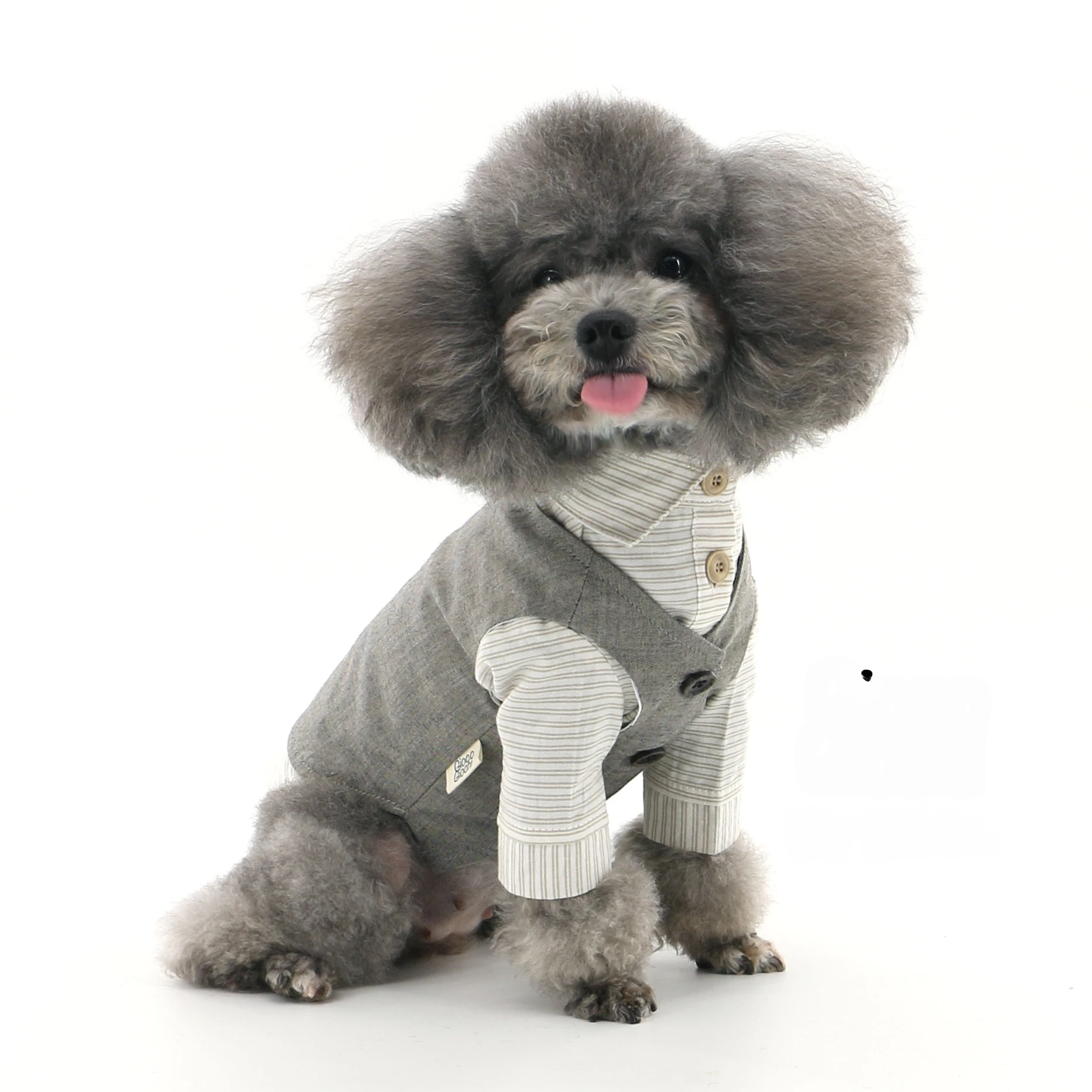 애완견 턱시도 정장, 조절 가능한 나비넥타이, 공식 애완동물 의상, 강아지 왕자 파티 웨딩 의상, 강아지 옷 세트