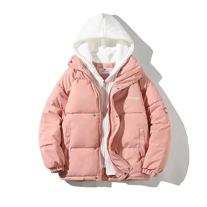 Women's Winter Oversize Jacket Down Cotton Padded Coat Female Loose Casual Overcoat Female Fashion Men Hooded Short Parkas - Image 3