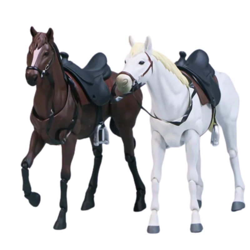 

16cm #490 Figma Max Factory Anime Action Figure Figma Horse Ver.2 White/brown Model Doll Toy Collected Decorated Birthday Gift