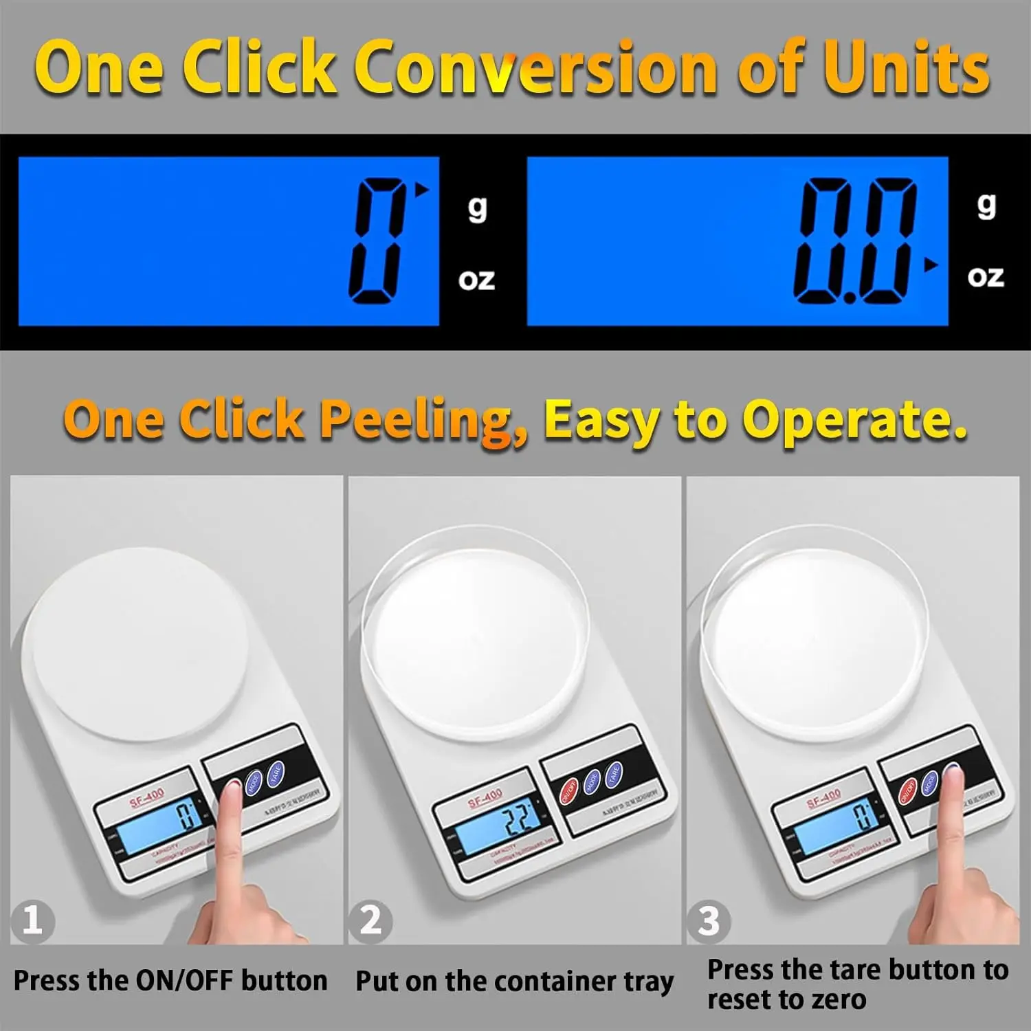 Kitchen Scale Digital LED Display 5kg/1g High-Precision Electronic Home Jewelry Food Snacks Weighing