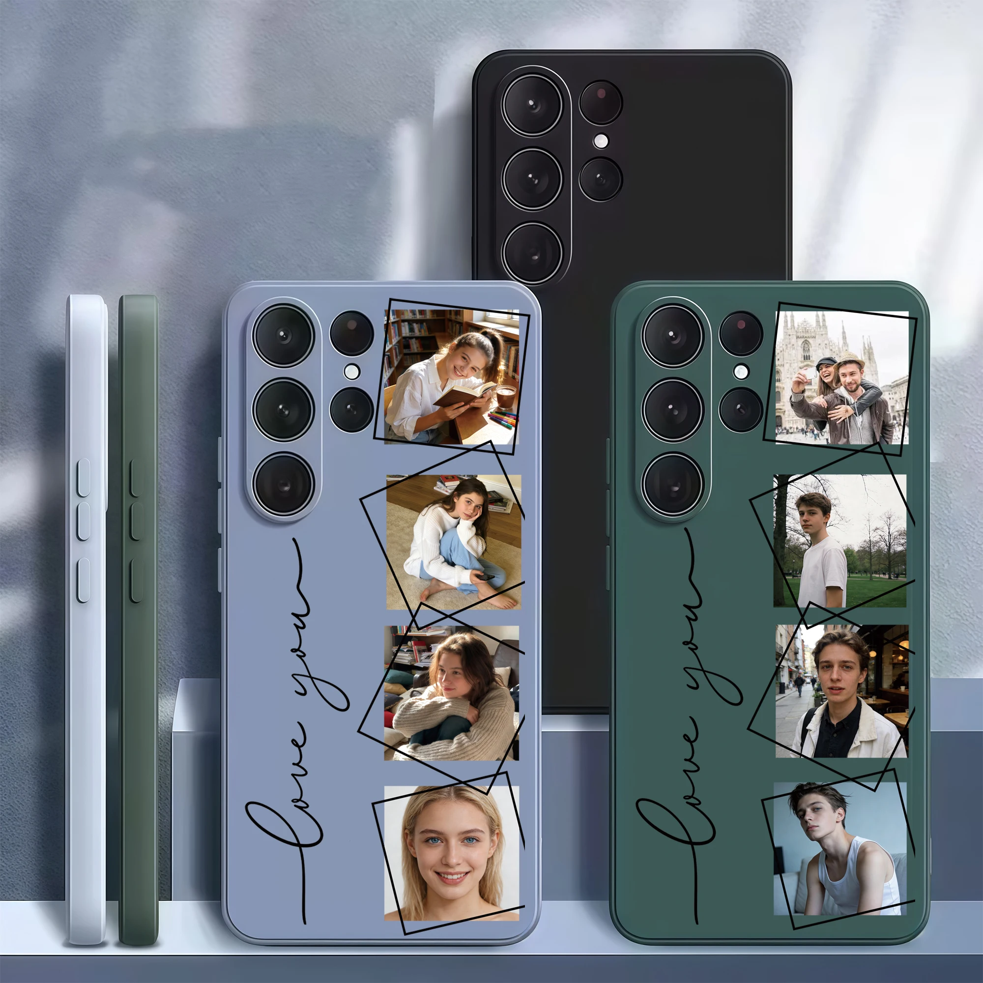 Personalized Four Pictures Custom Photo Phone Case For Samsung Galaxy thumbnail 7