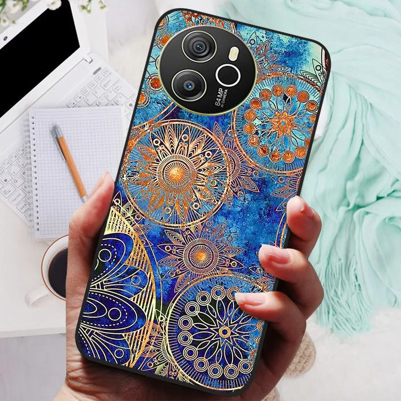 Blackview SHARK 8 Silicone Soft Back Case - Black Lion Wolf Design