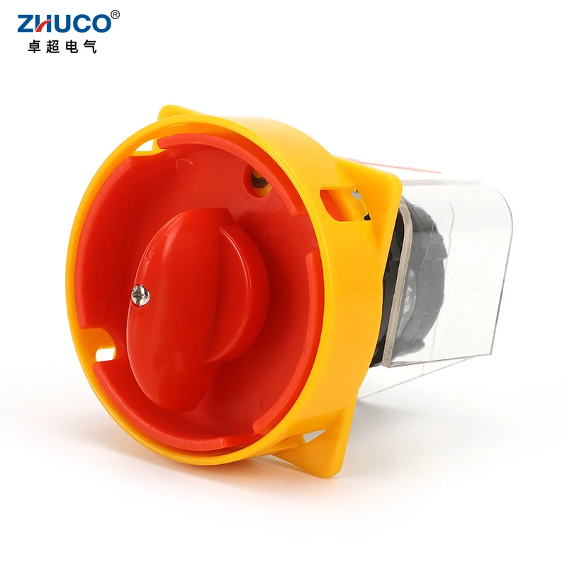 Zhuco Szw25-80D/2Gs 25A Off On Two Poles 8 Viti Power Cut-Off Lucchetto Master Control Manopola Rotante Commutatore Interruttore A Camma