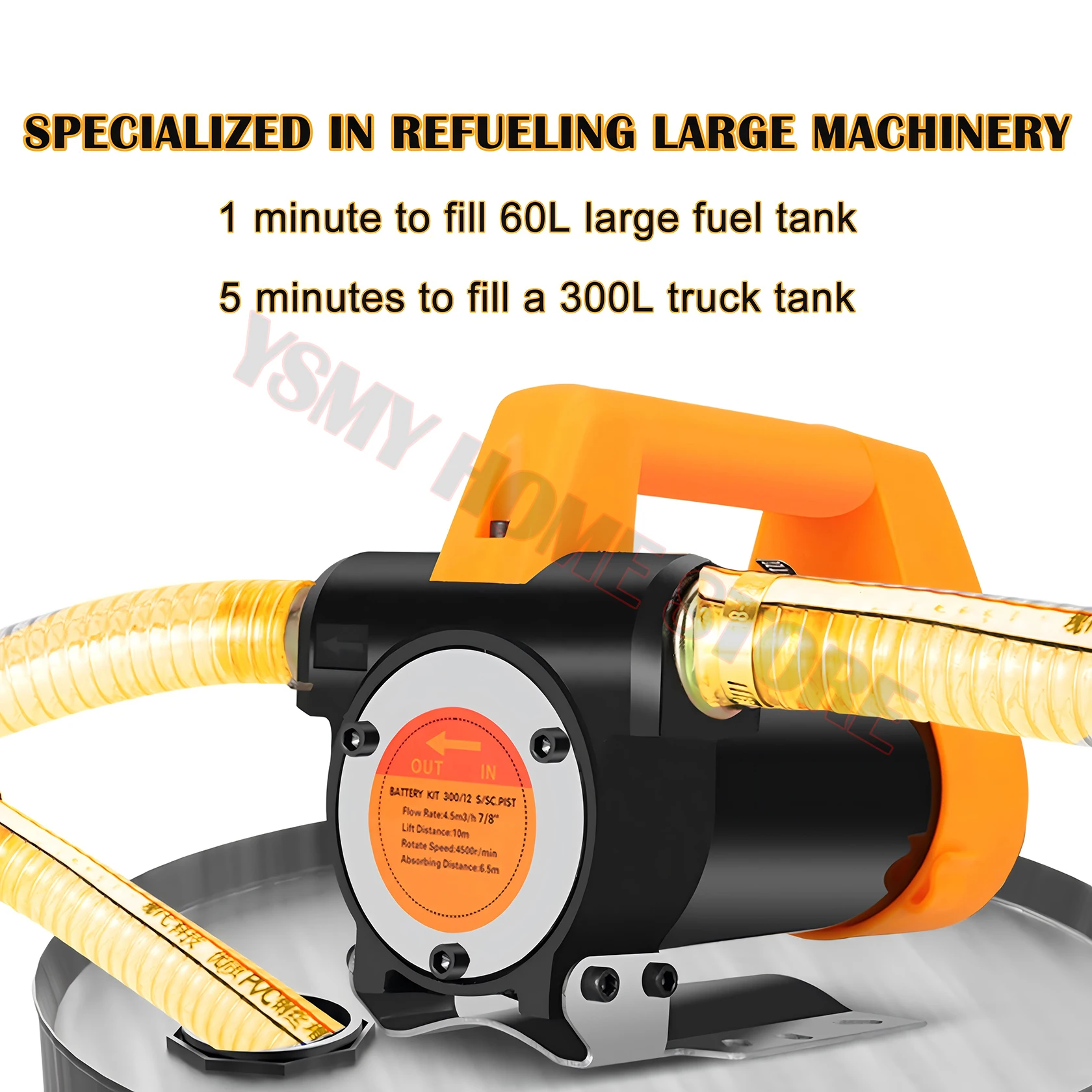 Dieselpomp, brandstofpomp, 230 V, zelfaanzuigend, 60 l/min, 550 W Dieselpomp, brandstofpomp, 230 V, zelfaanzuigend, 60 l/min, 550 W