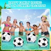 12"/16" Inflatable Large Beach Balls for Kids Adults Durable Pool Toys for Summer Water Games Rainbow Beachball Party Favors 5