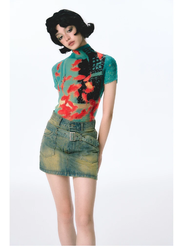 Tシャツ・カットソー [Gila Archive] PIN UP GIRL CROP T-SHIRT_PK GL25SUTP01PK PIN UP GIRL CROP T-SHIRT_WH - GILA ARCHIVE | 60% - Asian