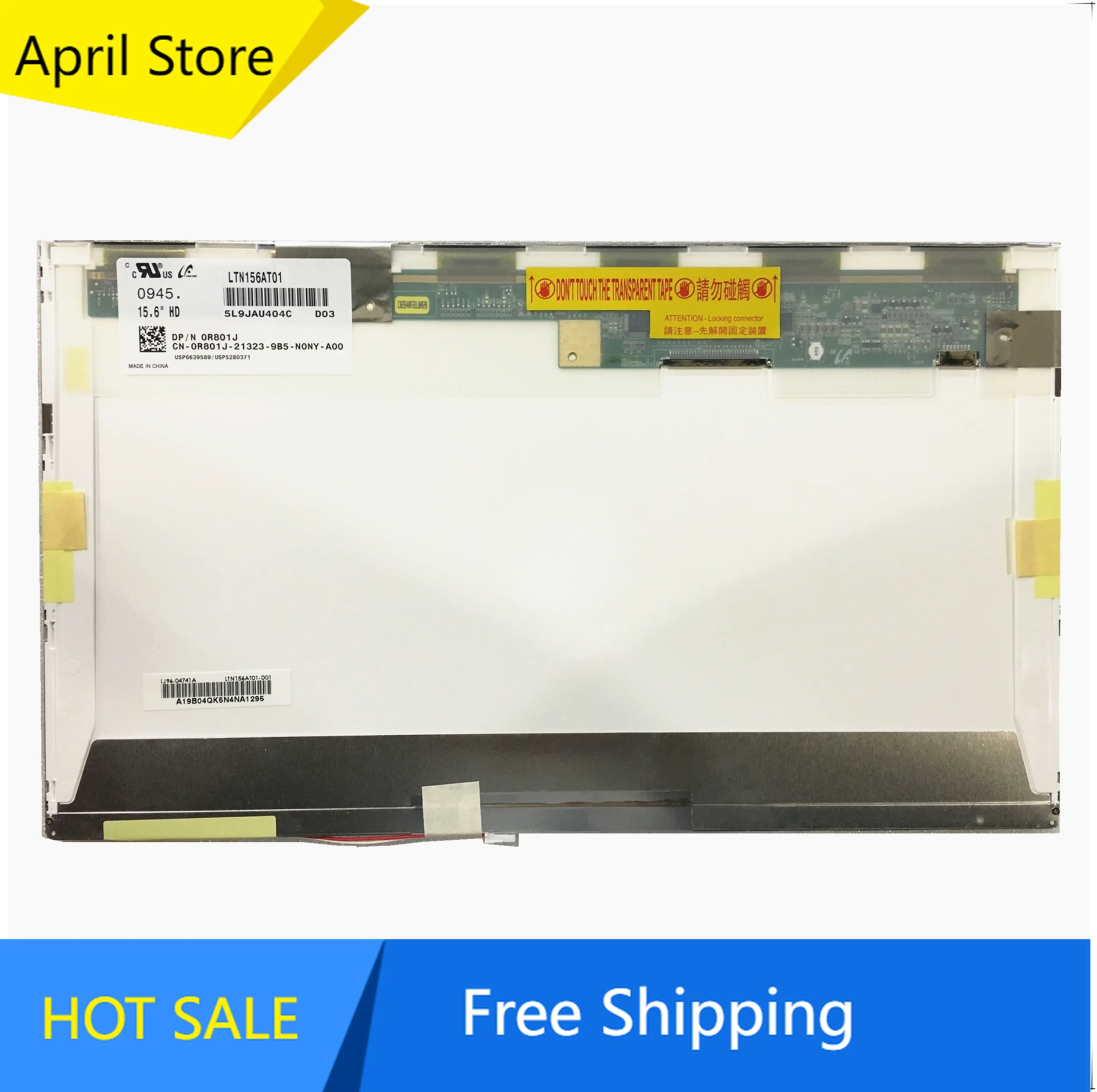 

LTN156AT01 подходит для CLAA156WA01A B156XW01 V.0 V.1 V.2 V.3 N156B3-L02 L0B LP156WH1-TLA1 TLC1 ЖК-экран для ноутбука 1366*768 LVDS 30 контактов