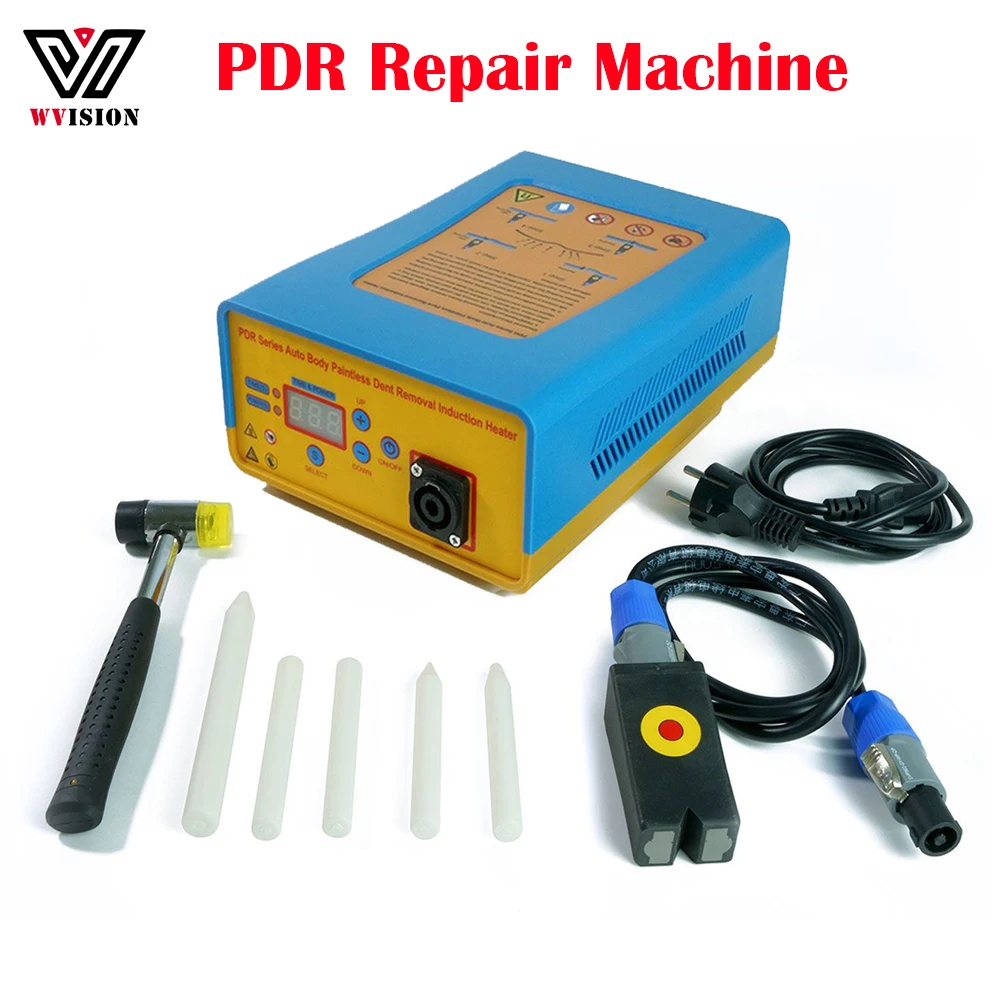 

PDR Tool Auto Body Dent Removal Induction Heater Car Metal Plate Dent Paintless Dent Repair Automotive Mechanical Workshop