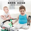 New High-Speed Rail Train Model Three Cars With Emulated Sound Electric Sound Light Train Model Puzzle Children's Toy Boy Gift 3