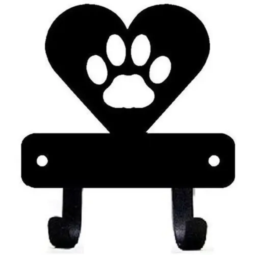 Key Hanger Miniature Cat Paw in Heart Key Rack Holder Wall Mounted Hook Up Home Decor Crochet Bathroom Accessories Wall Hook 3