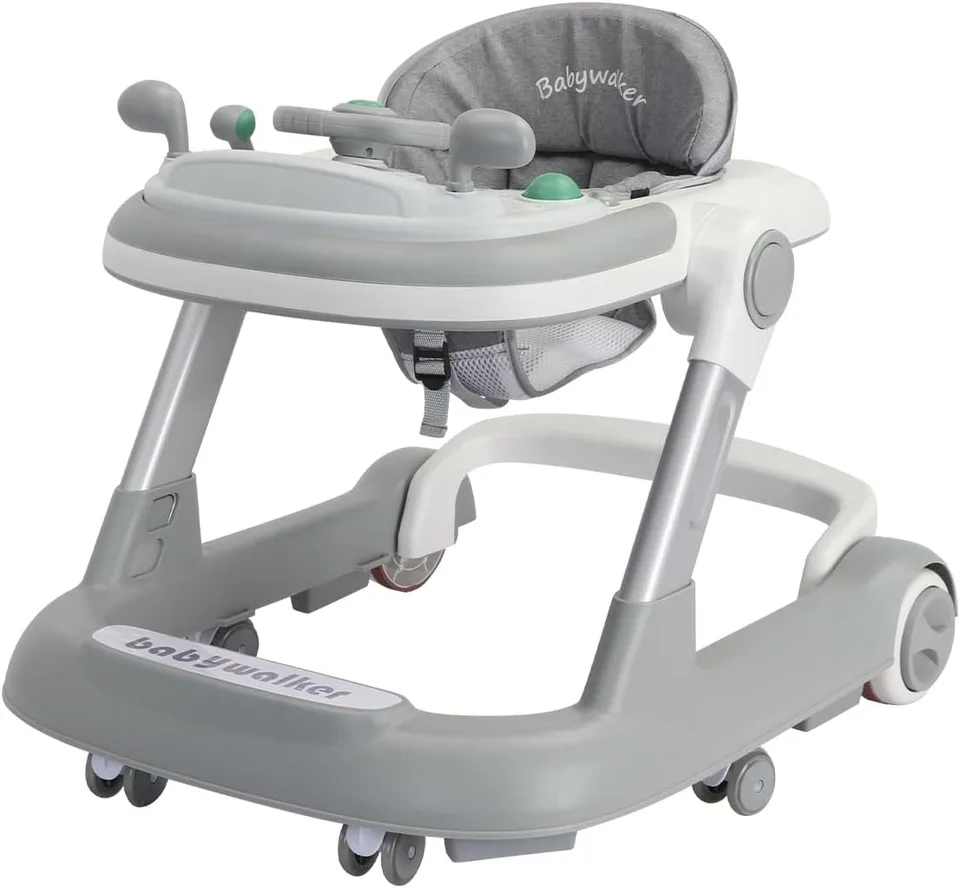 2 in 1 Baby Walker with Music and Feeding Tray