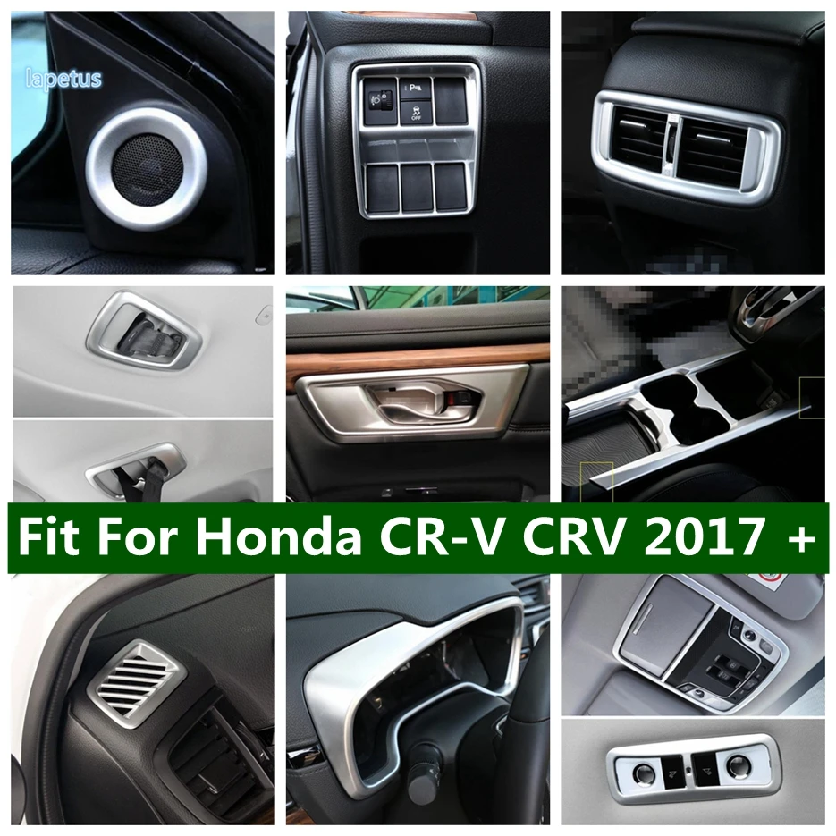 

Car Accessories Head Lamps / Pillar A Door Speaker / Air Vent Panel / Dashboard Cover Trim For Honda CR-V CRV 2017 - 2020 Matte