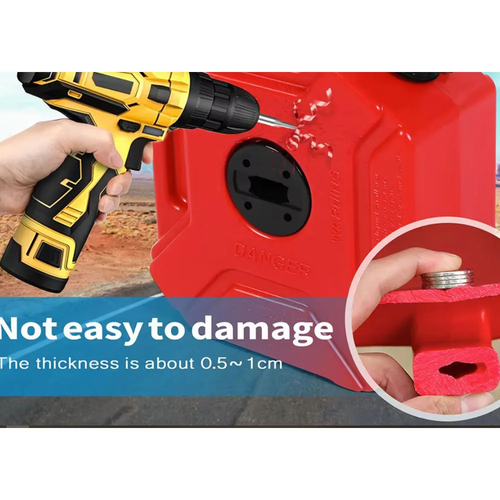 Motorcycle Accessories 3/5L Fuel Tank Petrol Cans Gas Spare Container Anti-static Jerry Can