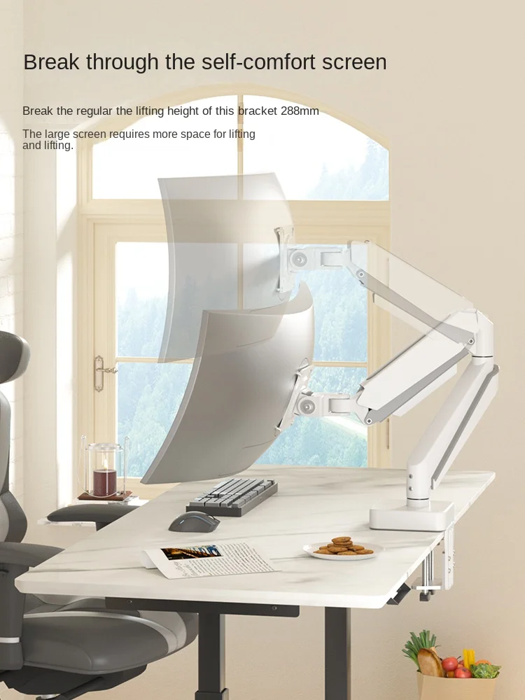 Staffa Display Da 49 Pollici 20Kg Adatta Per Notebook Samsung Odyssey G9 Titan Legion Ant E-Sports