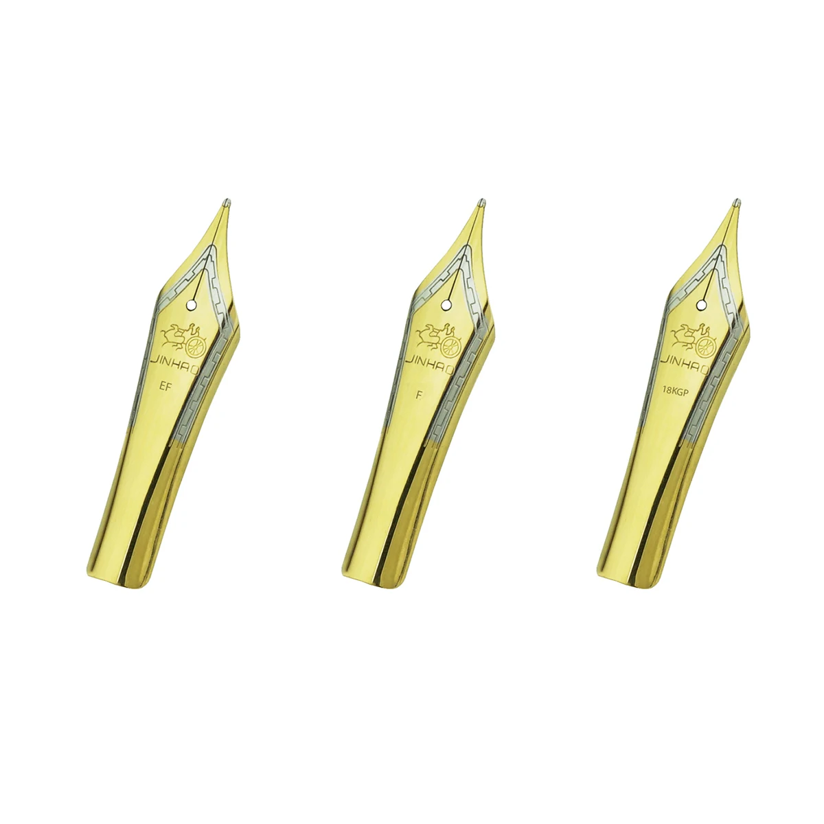 3Pcs/5Pcs Pennini Penna Stilografica Jinhao Originali #6 Oro/Argento Ef F Taglia M Per Jinhao 100, 450, 159, 750, Doppio Drago C1 T1